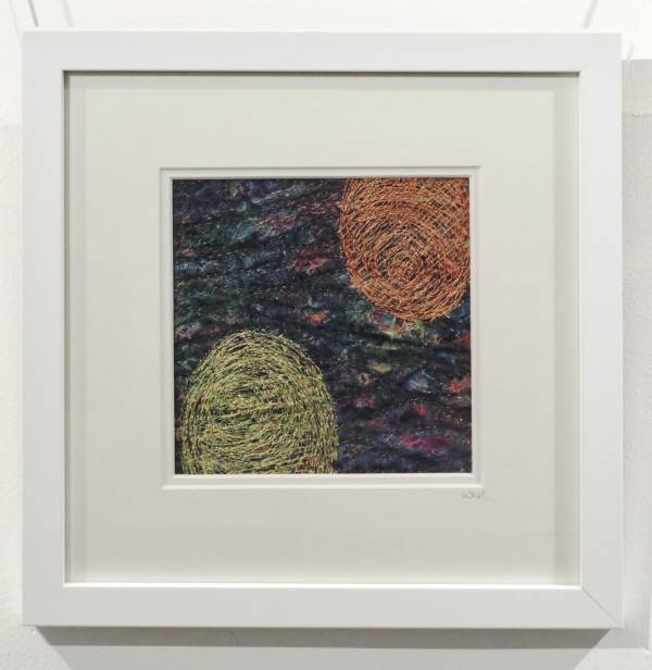 - Mixed Media on textile, Painting by Wendy Horner, measuring 15 x 15 cm (H x W) framed at 30 x 30 cm £145